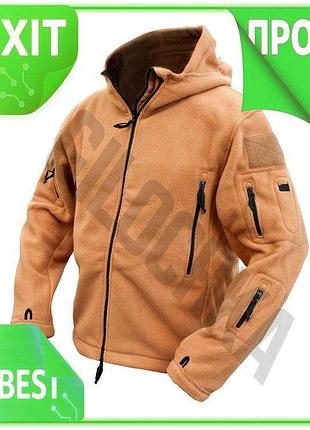 Ve фліс тактичний kombat uk new version recon hoodie m койот термофліс для чоловіків утеплена кофта з n6w_ver