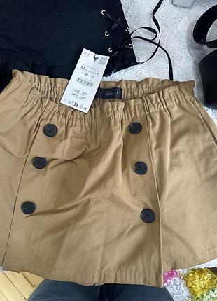 Спідниця шорти середньої посадки zara нові