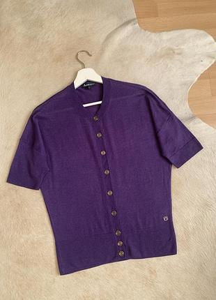 Жіночий кардиган із короткими рукавами aquascutum.