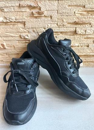 Кросівки унісекс puma original чорні, розмір 38, довжина устілки 24 см, натуральна шкіра