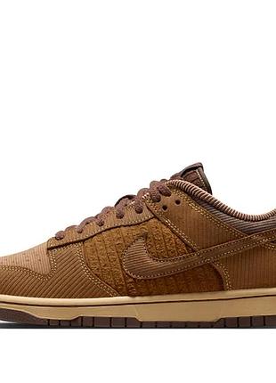 Кросівки чоловічі nike dunk low retro premium 'light british brown' ib7746-200