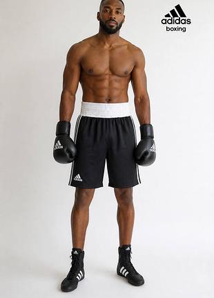 Оригинальные мужские боксёрские шорты adidas boxing размер l черные боксерские адидас для бокса а1