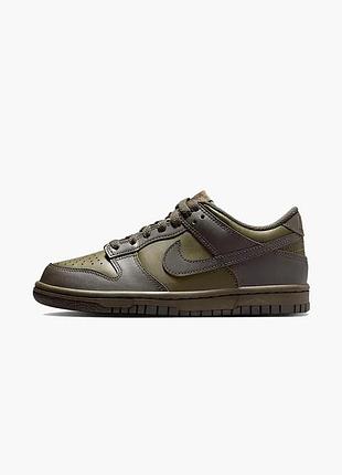 Кросівки жіночі nike dunk low big kids olive gs fb9109-302