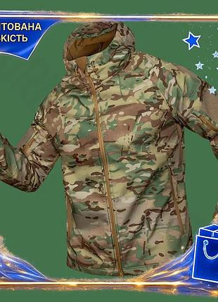 Куртка тактична демісезонна чоловіча для силових структур cm stalker softshell мультикам (7089), l dm-11
