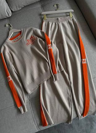 Костюм кофта та штани у двох кольорах hermes