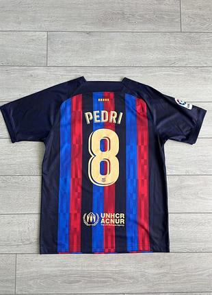 Футбольна джерсі футболка педрі барселона найк pedri barcelona nike football soccer jersey size l л розмір