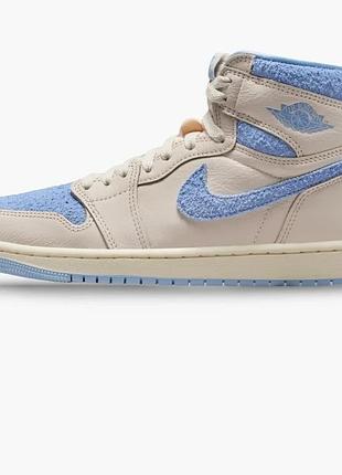 Кросівки жіночі air jordan 1 retro beige/blue fd2596-102