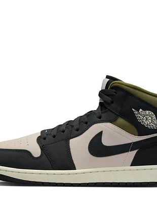 Кросівки чоловічі air jordan 1 mid se 'light orewood brown' hv4091-102