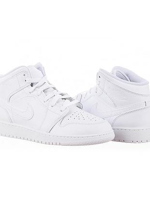 Кросівки жіночі jordan 1 mid (gs) (554725-136)