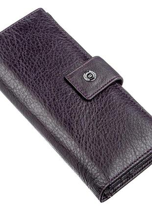 Гарний жіночий гаманець boston 18846 фиолетово-сірий