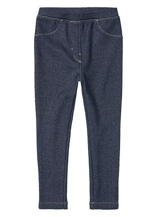 Джеггинсы skinny на флисе для девочки lupilu lycra® 426682 098-104 см (2-4 years) темно-синий