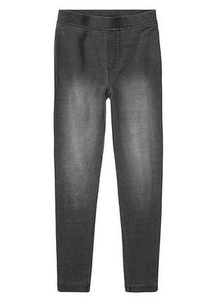 Джеггинсы skinny двунитка для девочки pepperts lycra® 498046 146-152 см (10-12 years) графитовый