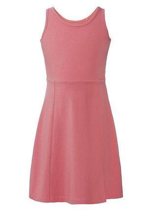 Сарафан однотонний для дівчинки pepperts lycra® 371881 122-128 см (6-8 years) рожевий