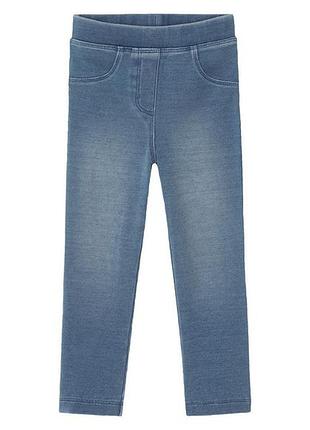Джеггинсы skinny на резинке для девочки lupilu lycra® 369968 110-116 см (4-6 years) голубой