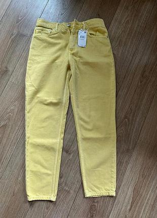 Джинси жіночі mango жовті mom-fit, 38 розмір.