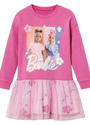 Сукня з фатиновою спідницею для дівчинки disney barbie 474902 122-128 см (6-8 years) рожевий