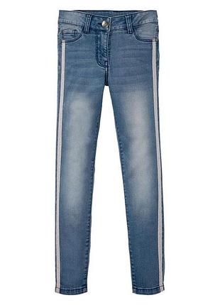 Джинсы skinny с люрексовой нитью для девочки pepperts lycra® 328899 164 см (13-14 years) синий