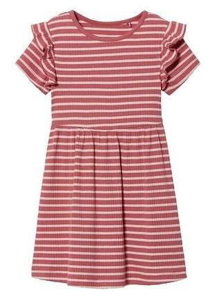 Сукня в рубчик для дівчинки lupilu lycra® 476163 110-116 см (4-6 years) рожевий
