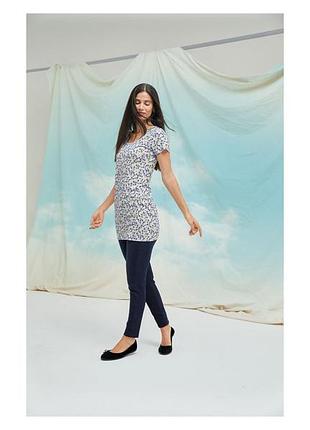 Туника хлопковая з принтом для женщины esmara lycra® 370127 s голубой