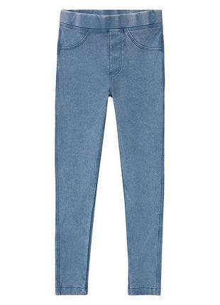 Джеггинсы skinny с эластичной талией для девочки pepperts lycra® 372623 146-152 см (10-12 years) голубой