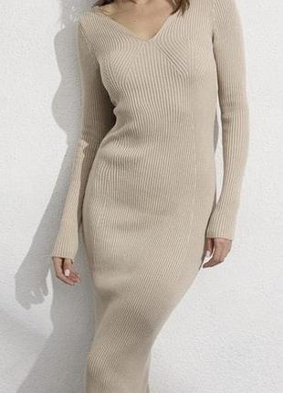 Сукня міді в рубчик ocean розмір s/m
