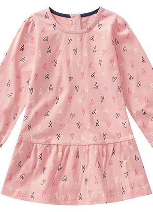 Сукня з довгими рукавами для дівчинки lupilu lidl 386733 110-116 см (4-6 years) рожевий