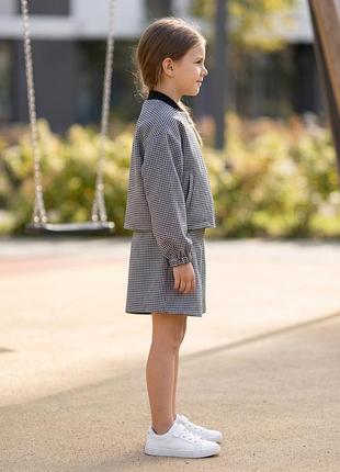 Шкільний та стильний костюм для дівчинки виробник: «mevis” 3