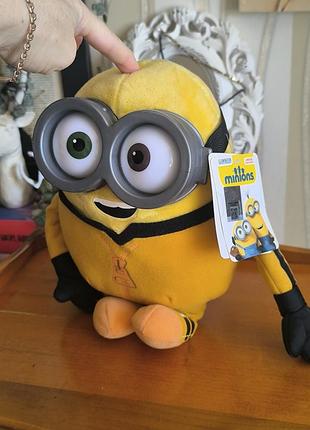 Мягкая игрушка посипака бобов в комбинезоне / minions posh paws / оригинал с этикеткой
