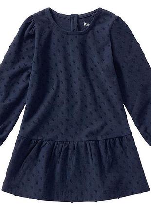 Платье с длинными рукавами для девочки lupilu lidl 386733 098-104 см (2-4 years) темно-синий