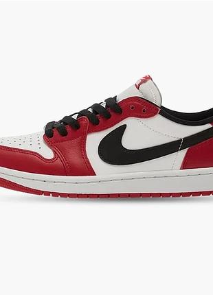 Кросівки чоловічі air jordan 1 retro low og chicago red/white hq6998-600