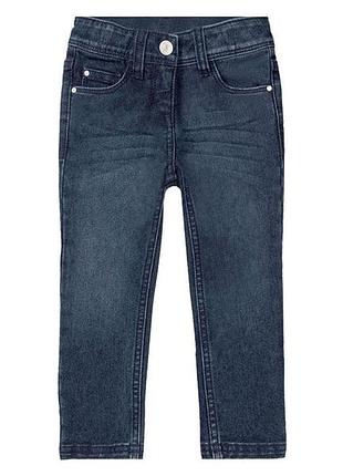 Джинсы skinny с регулируемой талией для девочки lupilu lycra® 365366 098 см (2-3 years) темно-синий