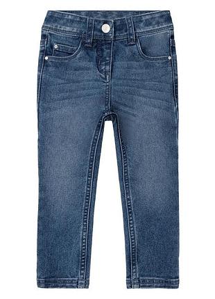 Джинсы skinny с регулируемой талией для девочки lupilu lycra® 365366 086 см (12-18 months) синий
