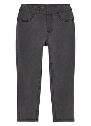 Джеггинсы skinny с регулируемой талией для девочки lupilu lycra® 479610 122-128 см (6-8 years) серый