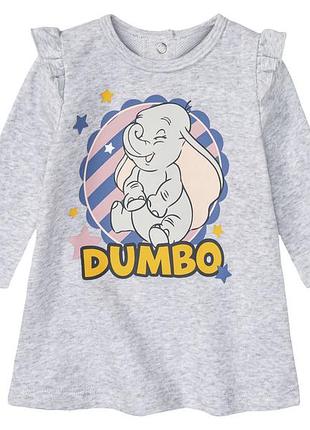 Сукня двунитка для дівчинки disney dumbo 412734 086-92 см (12-24 months) сірий