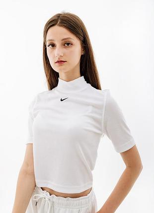 Футболка nike w nsw essntl rib mock ss top dv7958-100