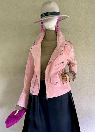 Кожа 100%, розовая косуха,zara