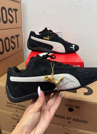 Puma speedcat black white/пума спидкэт чёрные с белым 36 37 38 39 40 41
