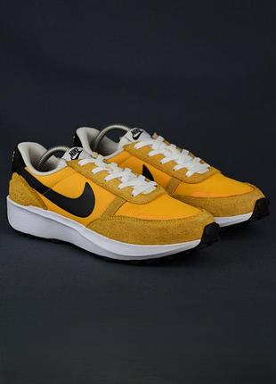 Кросівки nike waffle debut university gold чоловічі шкіряні замшеві сітка жовті спортивні оригінал 43 р/27.5 см         adidas puma reebok saucony