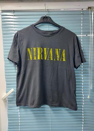 Жіноча бавовняна футболка (мерч) nirvana (xs-s)