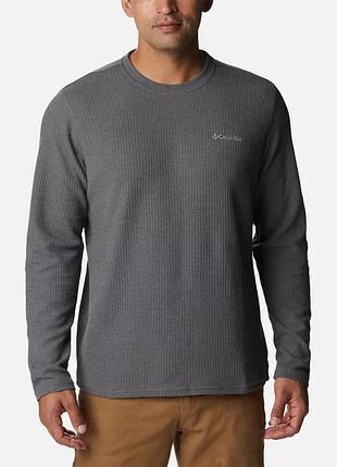 Мужская кофта columbia sportswear pine peak ii waffle long sleeve crew лонгслив