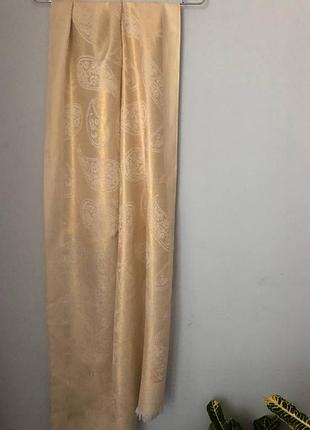 Шовковий палантин pashmina (50% шовк, 50% пашміна) з візерунком пейслі