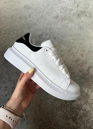 Mcqueen white black/маквин белые с чёрным 36 37 38 39 40