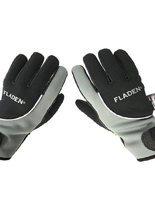 Рукавички рибальські, рукавички неопренові флісові fladen neoprene gloves thinsulate & fleece anti slip l-xxl