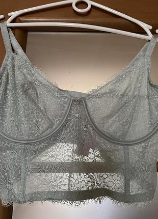 Бюстгальтер широкий мереживний бюстгальтер кулон / бюстьє victoria's secret unlined demi, оригінал