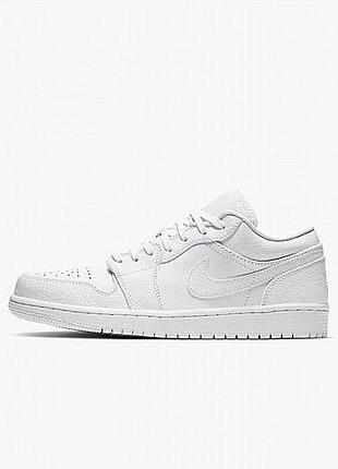 Жорики | 40р 25см nike air jordan 1 low triple white кроссовки мужские