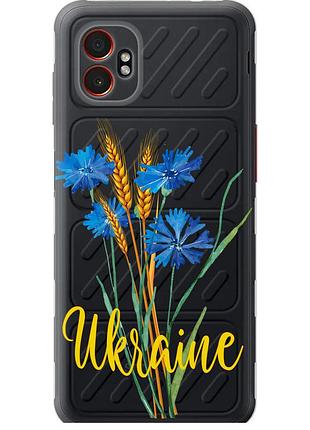 Чехол силиконовый патриотический на телефон samsung xcover7 pro ukraine v2 "5445u-4092-58250"