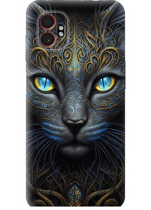 Чохол силіконовий на телефон samsung xcover7 pro кішка "5548u-4092-58250"