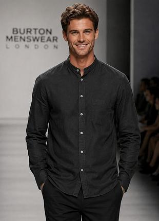 Сорочка · чоловіча · burton menswear london · чорна · m · 100% бавовна