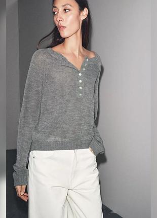 Свитер с шерстью zara