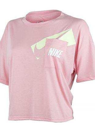 Футболка тренировочная nike w nk dry grx crop top dc7189-630 m